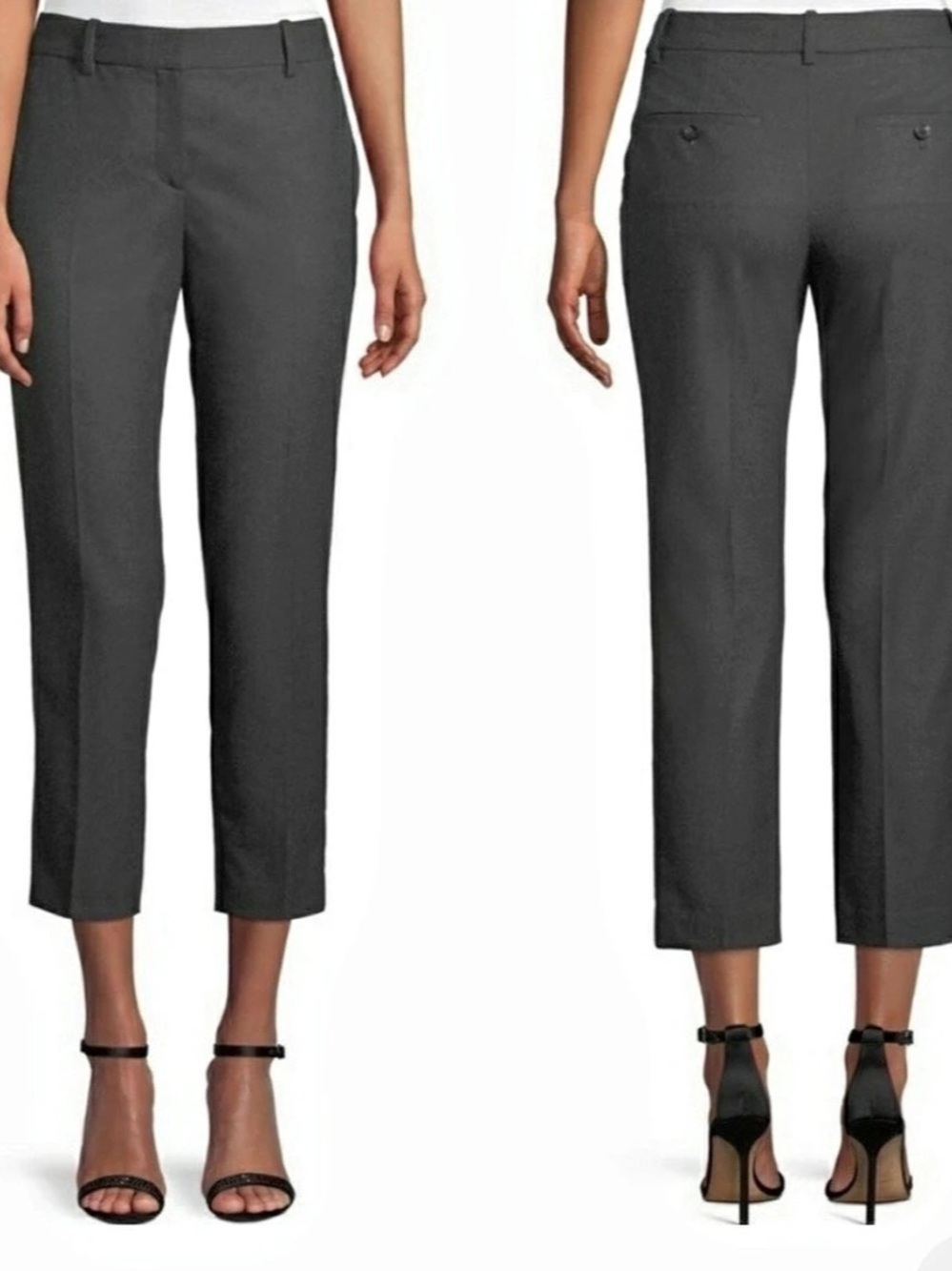 Theory Trecca 2 Cropped Ankle Pants in Gray
